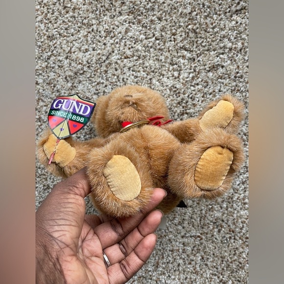 Vintage Gund Teddy Limited Edition 1989 Collector's Bear Gold Tag 8” - Picture 5 of 6